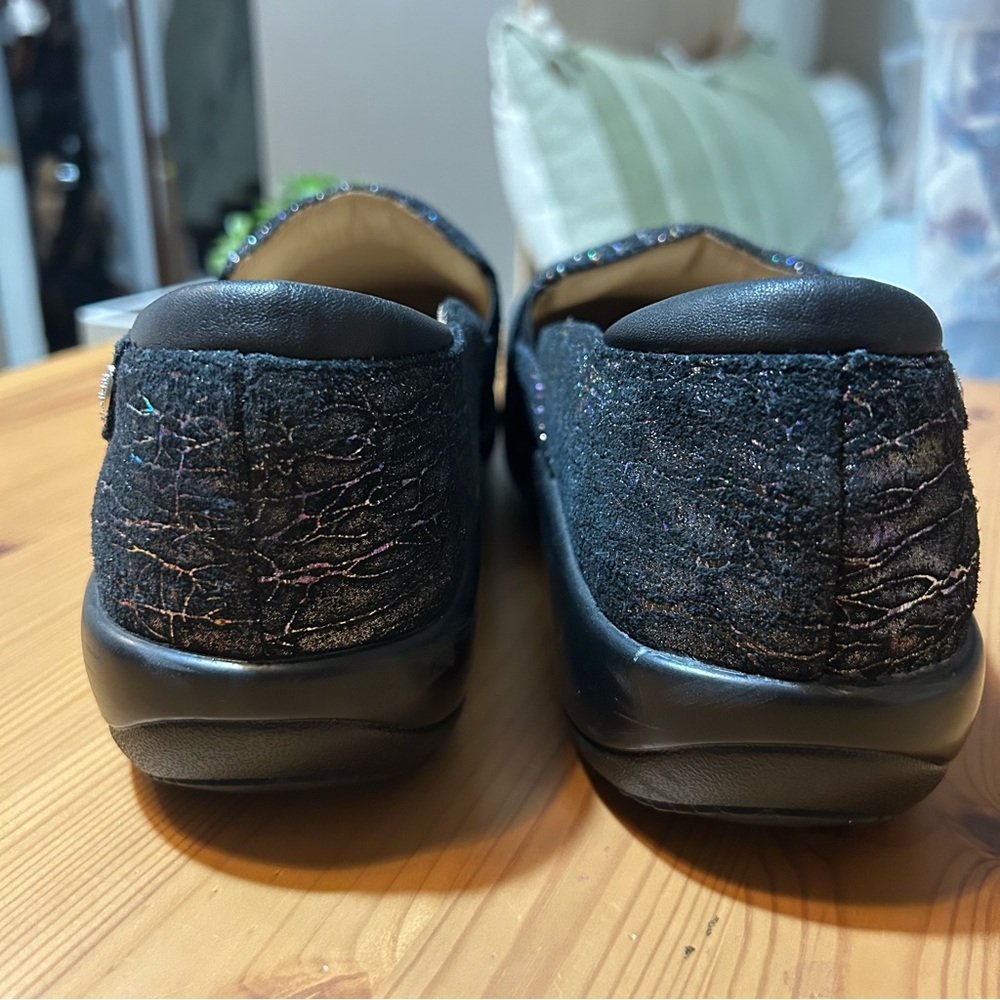 Alegria Keli Anti Slip Leather Clogs Slip On Totally Cellular Metallic 41/10.5 - Picture 6 of 12